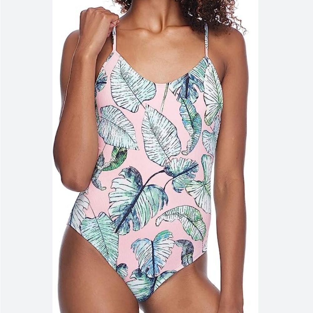 EIDON  Women's Standard Allie One Piece Tank Style Swimsuit size Small